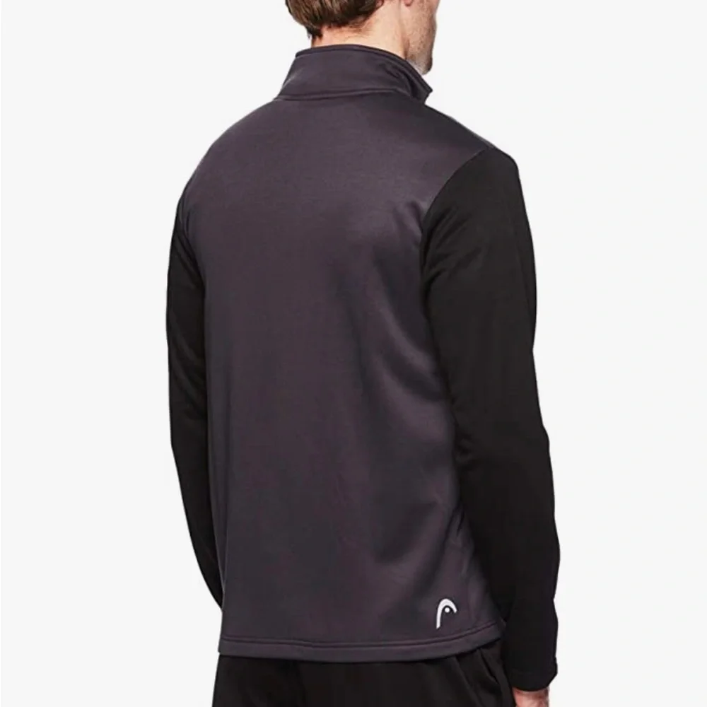 Head Jacket Mens Gray Black Outdoors Casual Full Zip Men’s Size S